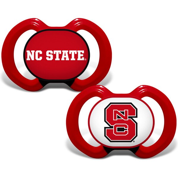 Red NC State Pacifiers - Block S